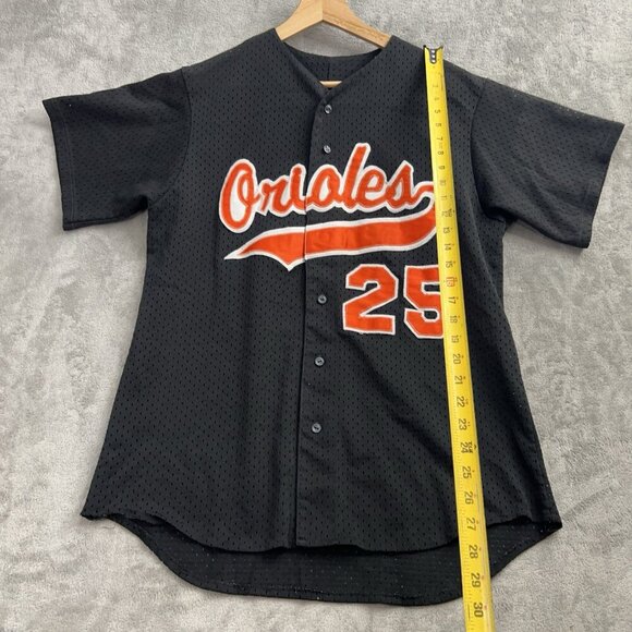 Vintage Majestic Jersey Mens Small Baltimore Orioles Mesh MLB Custom #25 Martez - Picture 2 of 8